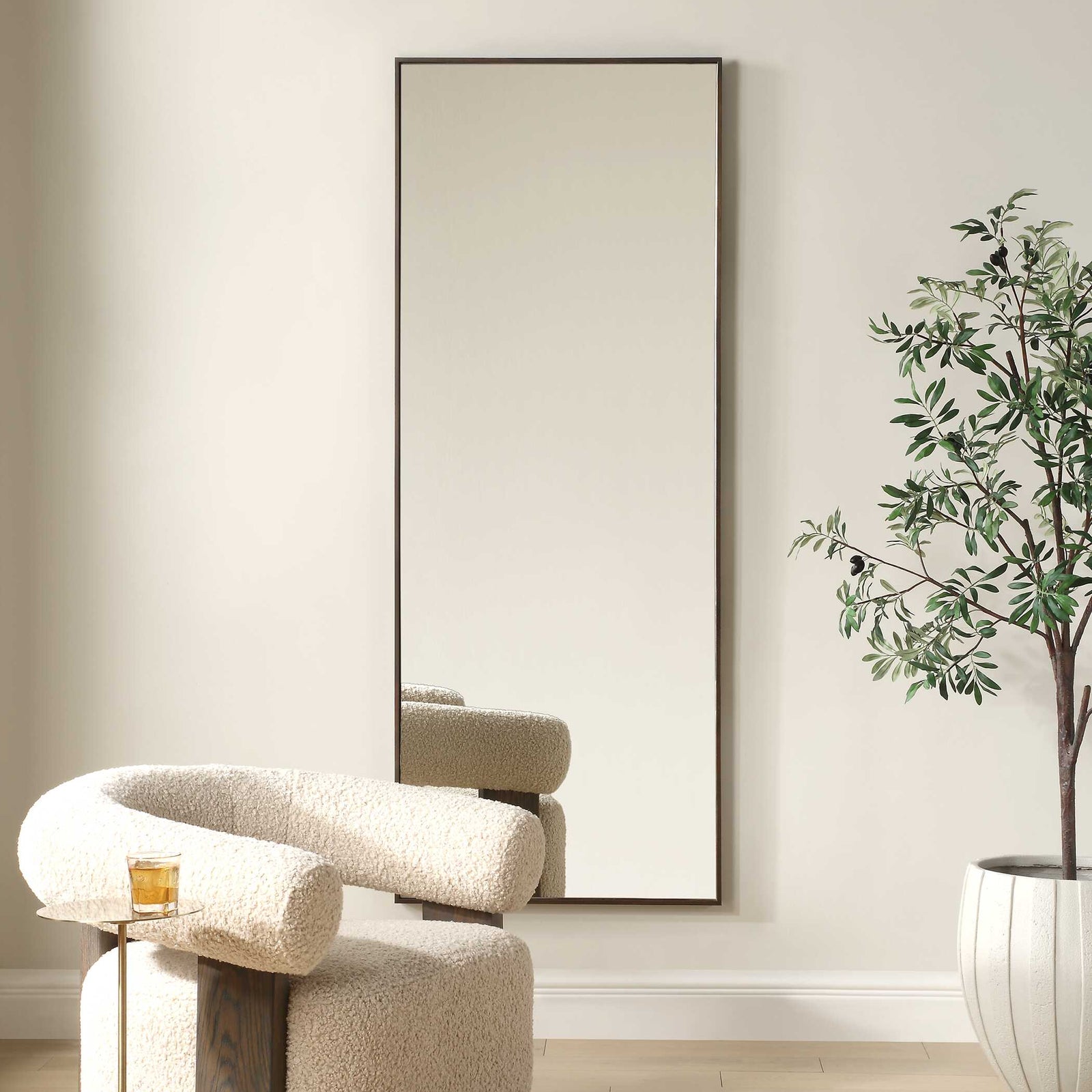 American Home Furniture Uttermost Patterson Bronze Dressing Mirror