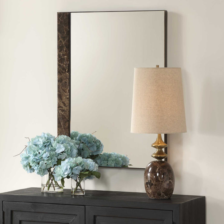 American Home Furniture Uttermost Hanover Marble Mirror