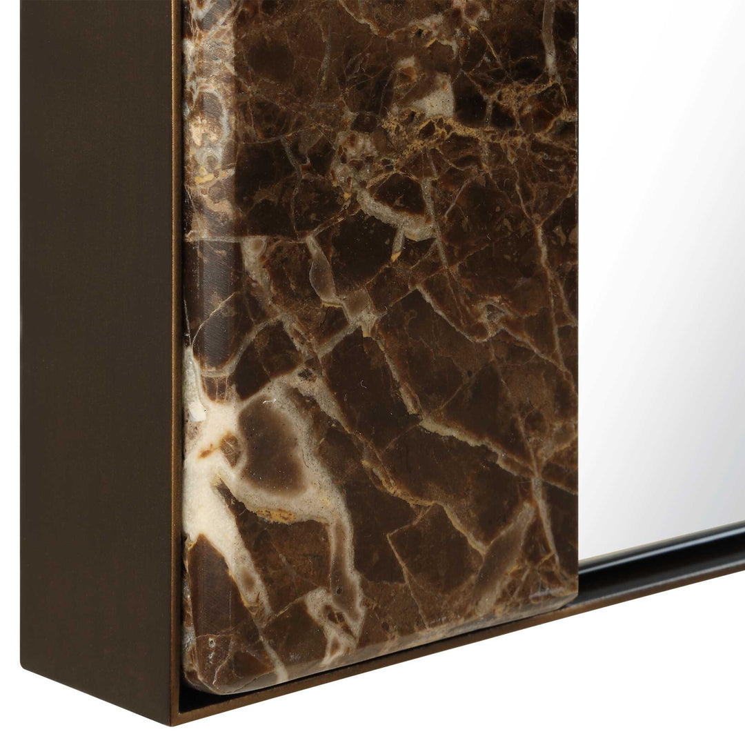 American Home Furniture Uttermost Hanover Marble Mirror