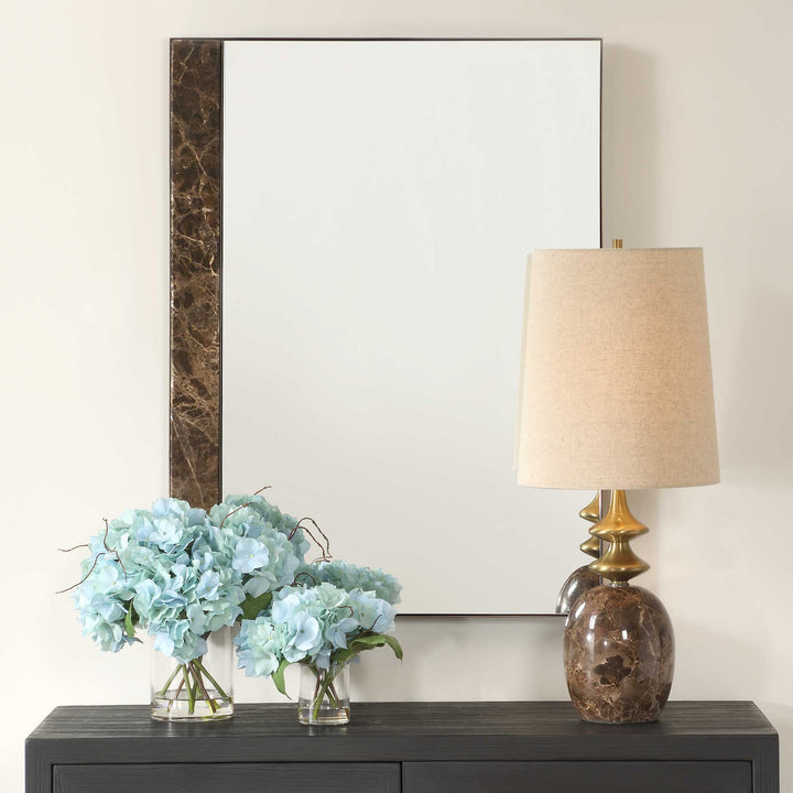 American Home Furniture Uttermost Hanover Marble Mirror