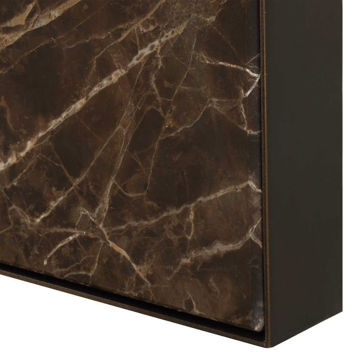 American Home Furniture Uttermost Hanover Marble Arch Mirror