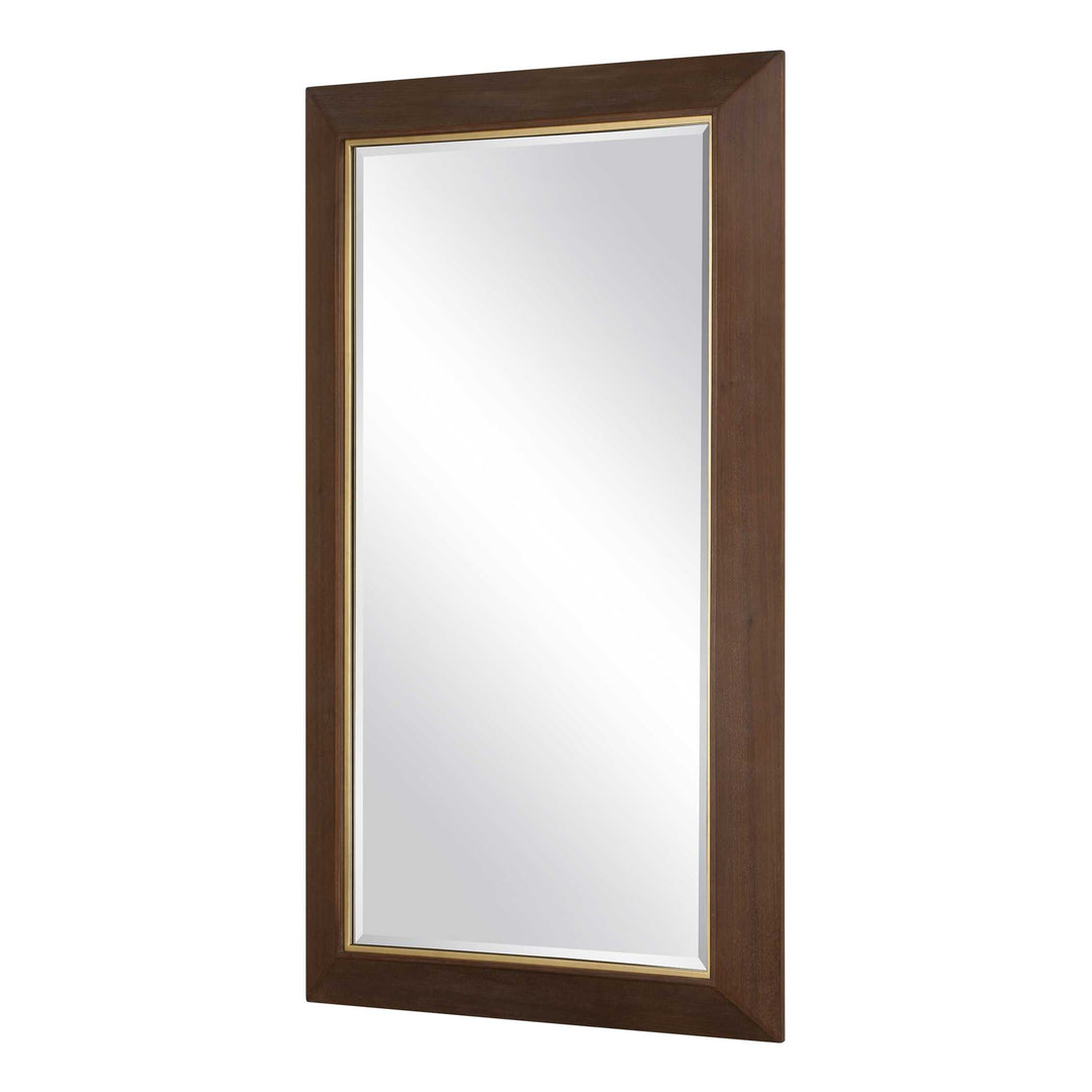 American Home Furniture Uttermost Matheson Rectangular Walnut Mirror