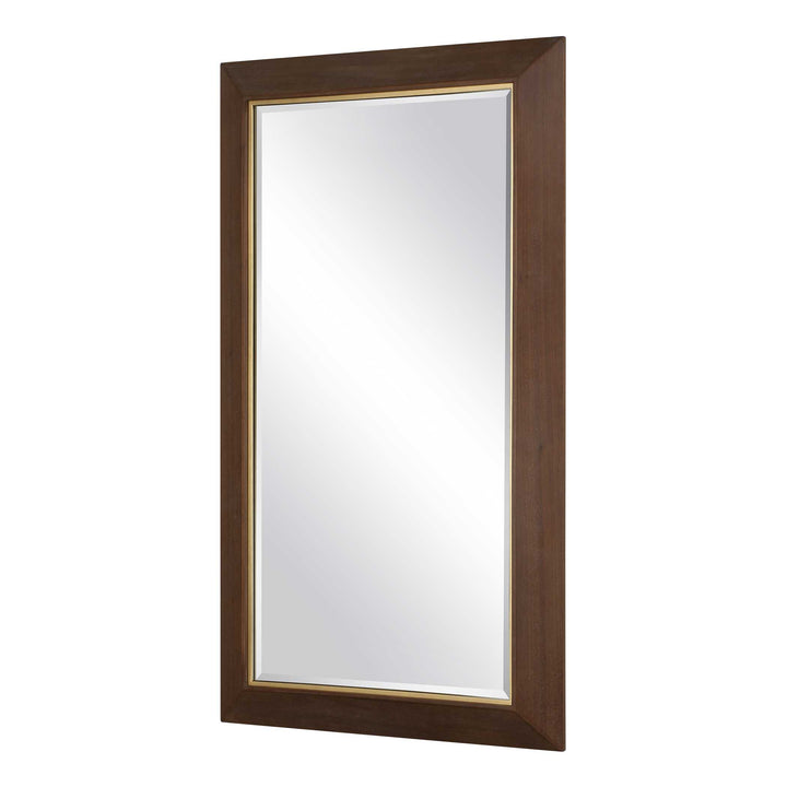 American Home Furniture Uttermost Matheson Rectangular Walnut Mirror