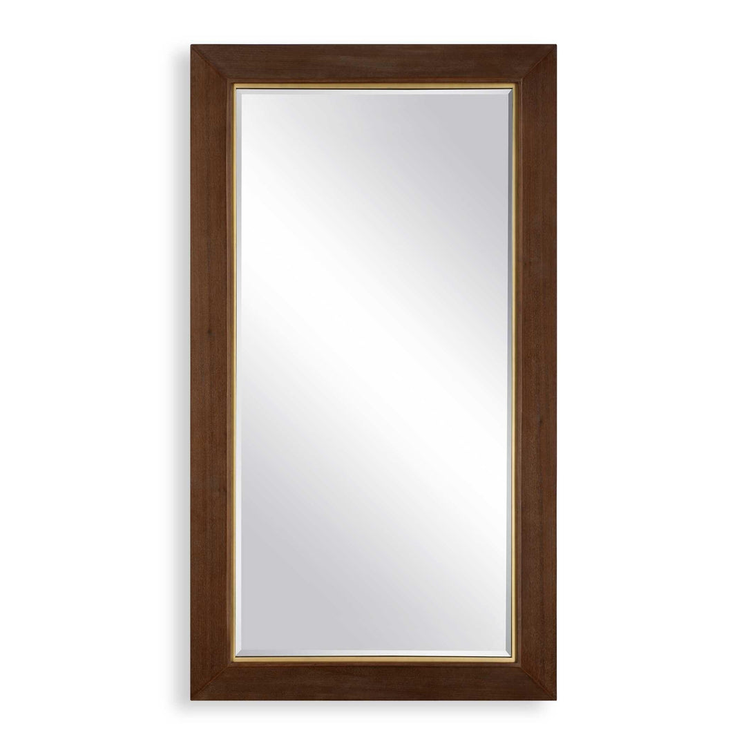 Matheson Rectangular Walnut Mirror - AmericanHomeFurniture