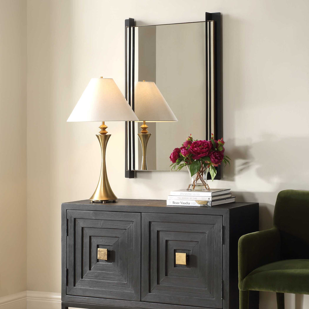 American Home Furniture Uttermost Cunene Industrial Wall Mirror