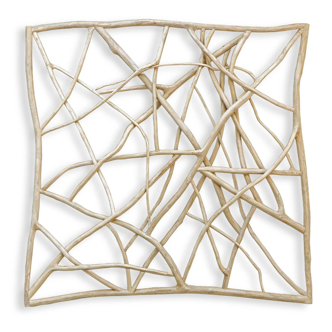 Tangled Up Outdoor Teak Wall Decor - AmericanHomeFurniture