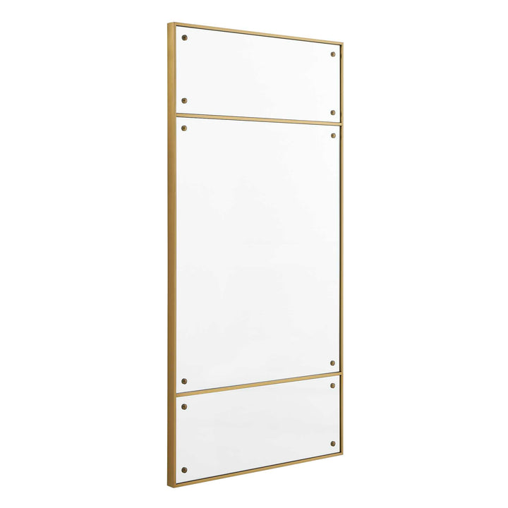 American Home Furniture Uttermost Wrenton Brass Rectangular Mirror