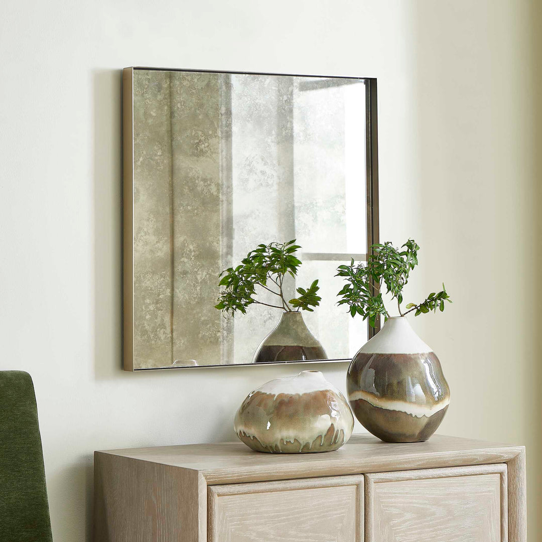 American Home Furniture Uttermost Fredric Square Antique Mirror