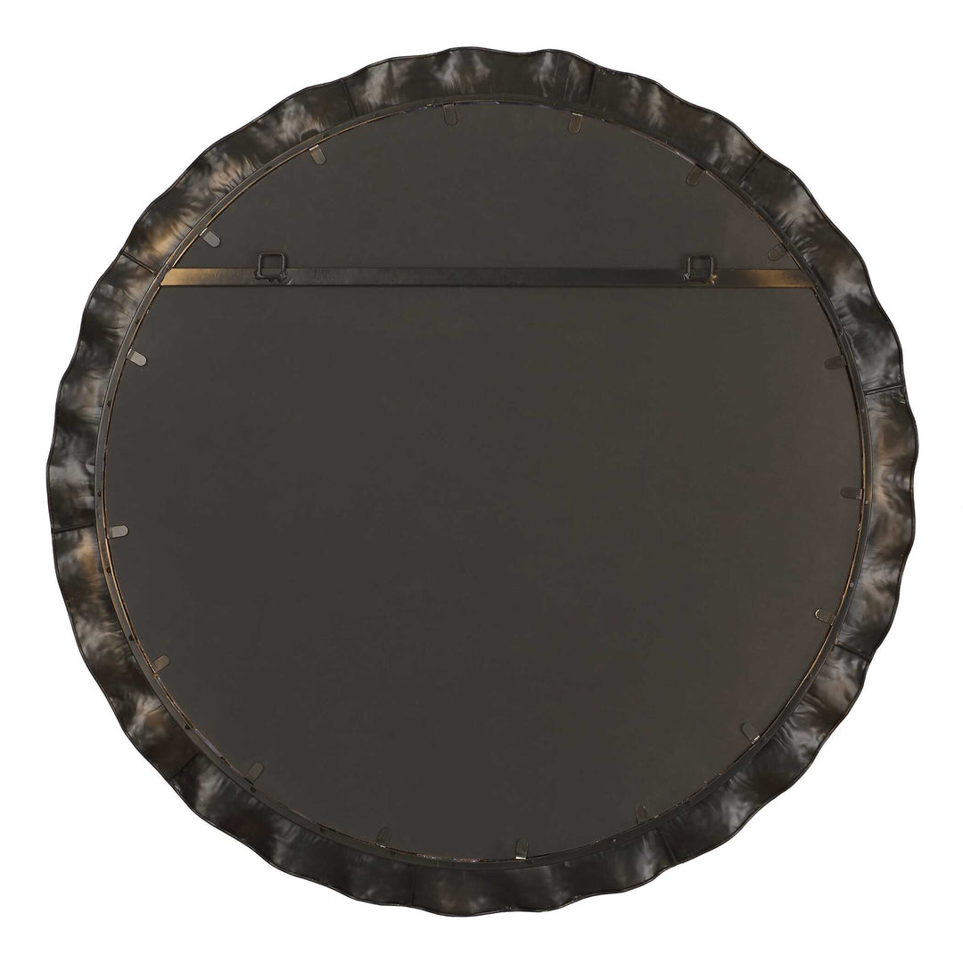 American Home Furniture Uttermost Haya Round Gold Mirror