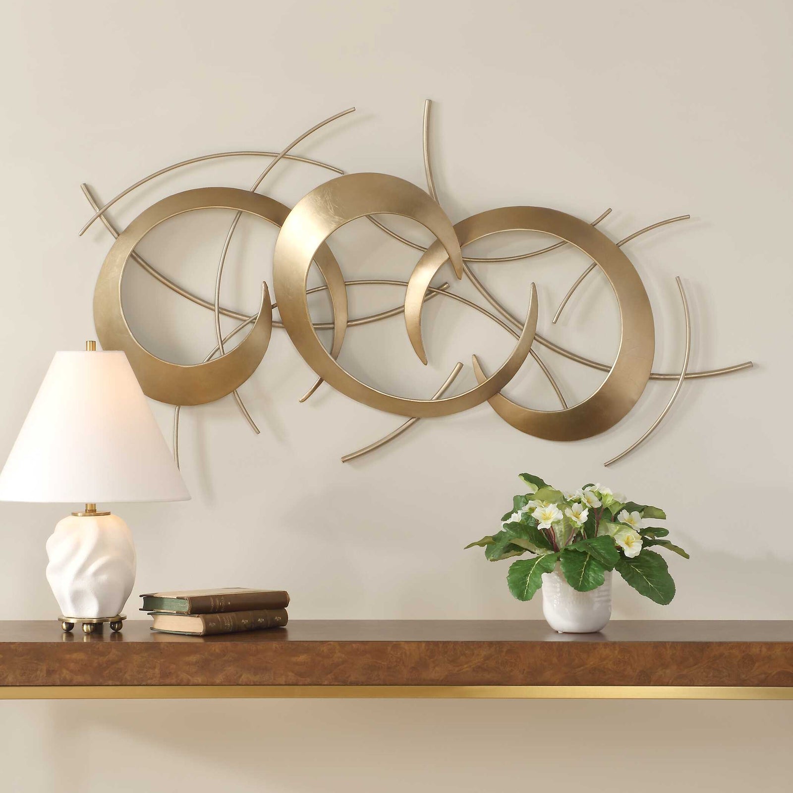 American Home Furniture Uttermost Motivate Gold Wall Art