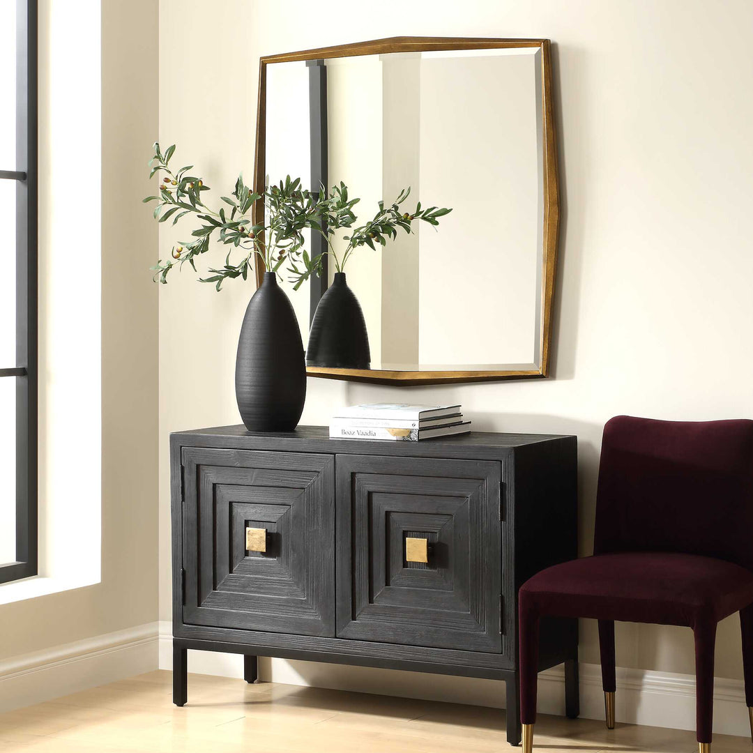 American Home Furniture Uttermost On Point Square Gold Mirror