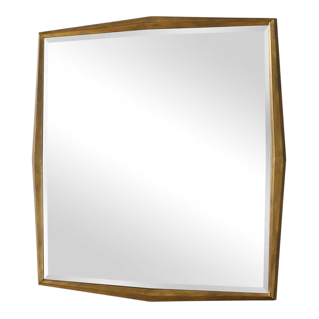 American Home Furniture Uttermost On Point Square Gold Mirror