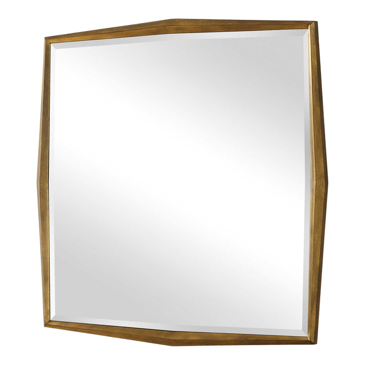 American Home Furniture Uttermost On Point Square Gold Mirror