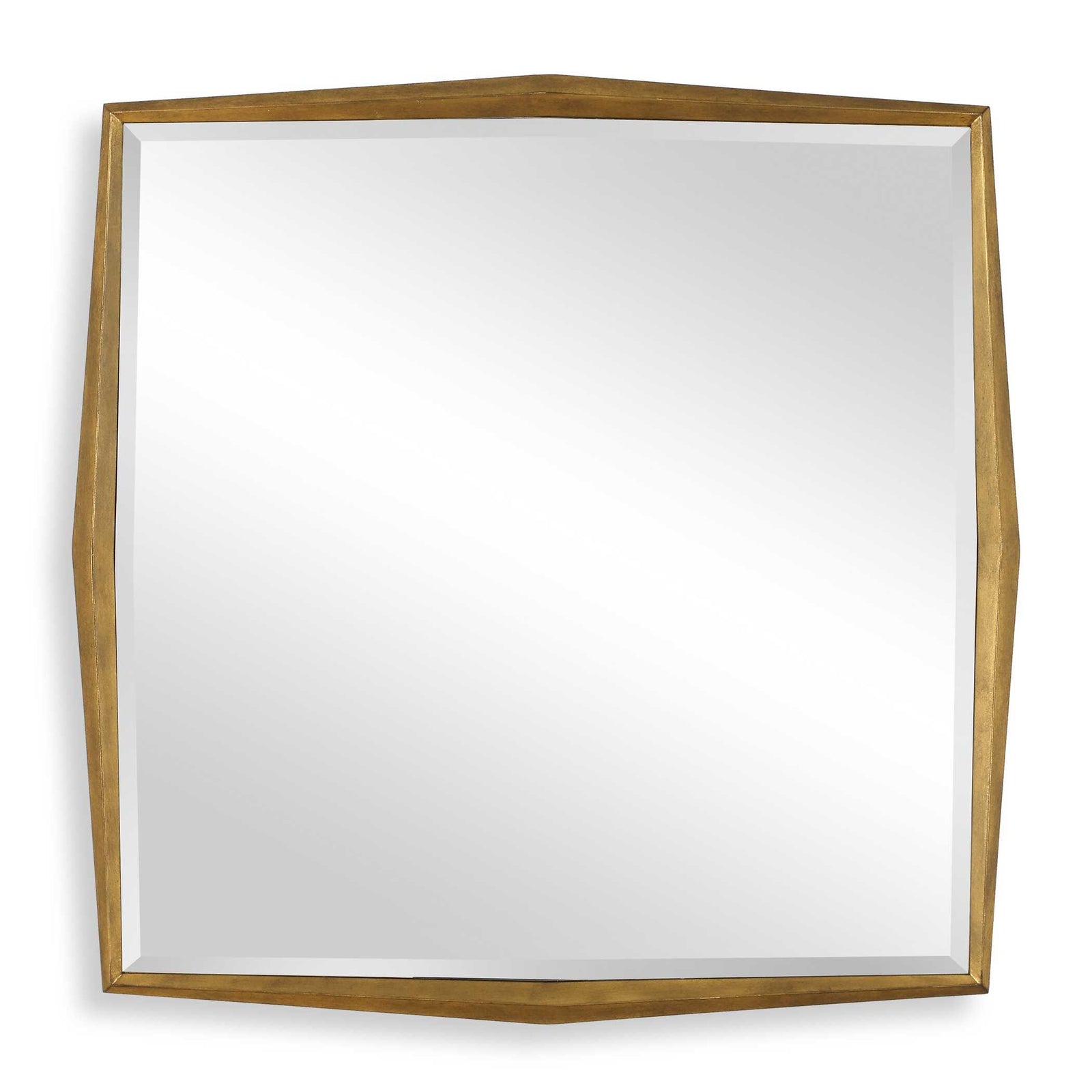 American Home Furniture Uttermost On Point Square Gold Mirror