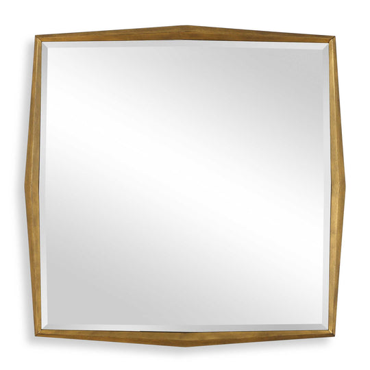 American Home Furniture Uttermost On Point Square Gold Mirror
