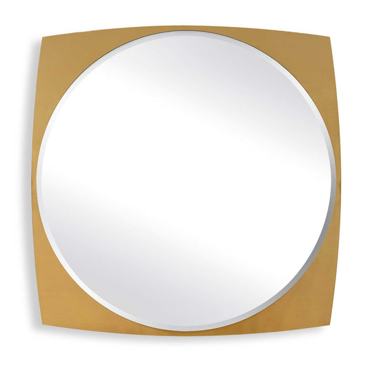 American Home Furniture Uttermost Neilia Round Brass Mirror