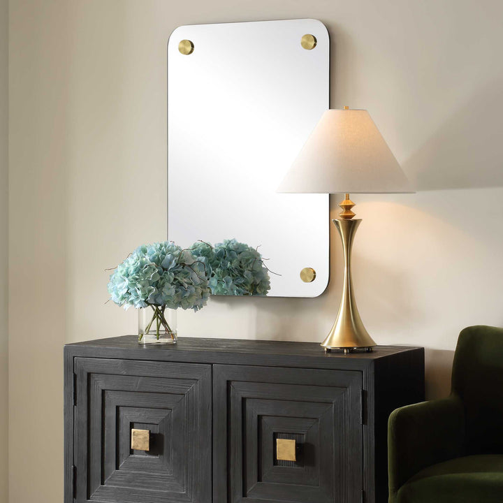 American Home Furniture Uttermost Hamrick Frameless Mirror