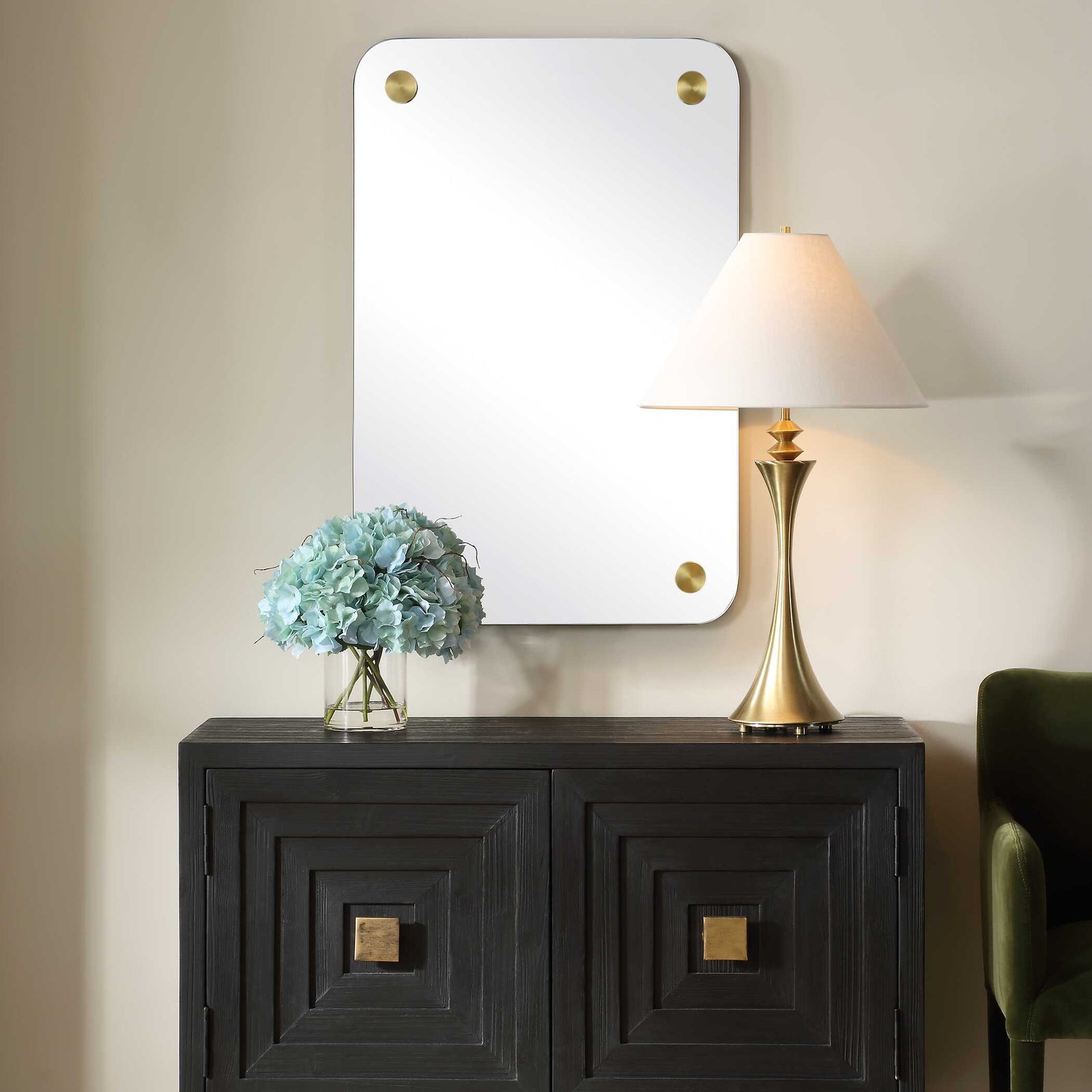 American Home Furniture Uttermost Hamrick Frameless Mirror