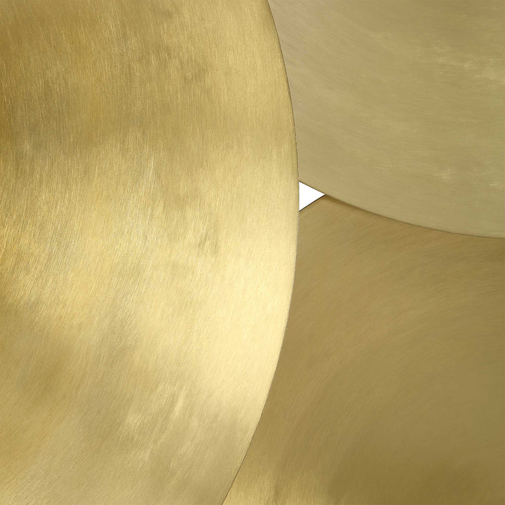 American Home Furniture Uttermost Cymbalic Round Brass Wall Art Set of 3