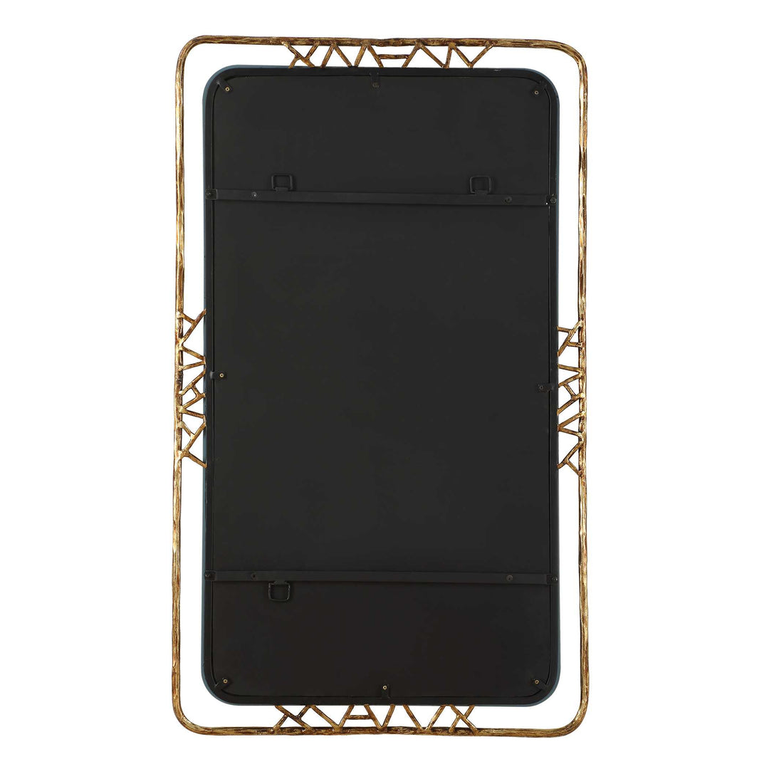 American Home Furniture Uttermost Tahoma Antiqued Gold Mirror
