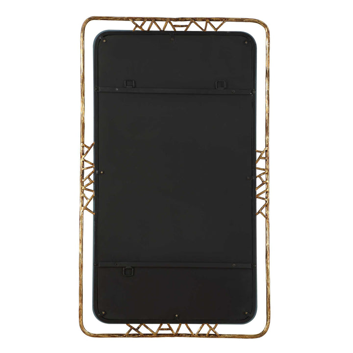 American Home Furniture Uttermost Tahoma Antiqued Gold Mirror