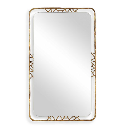 American Home Furniture Uttermost Tahoma Antiqued Gold Mirror