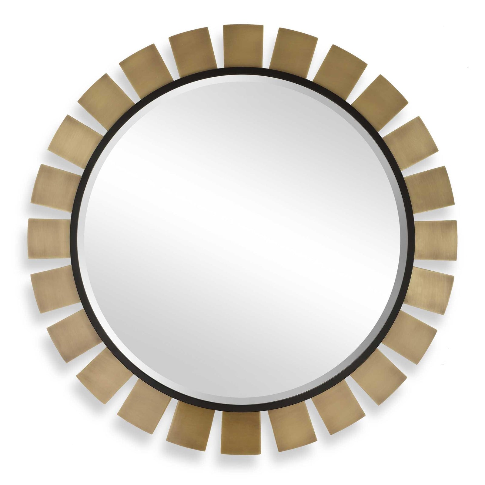 Uttermost Toluca Round Brass Mirror WALL MIRRORS