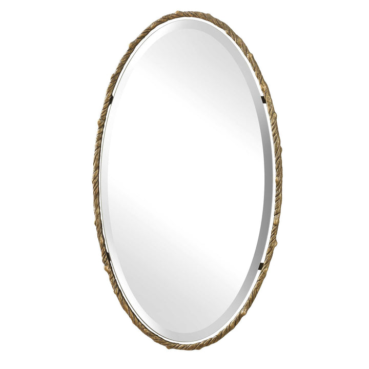 American Home Furniture Uttermost Twisted Branch Oval Mirror