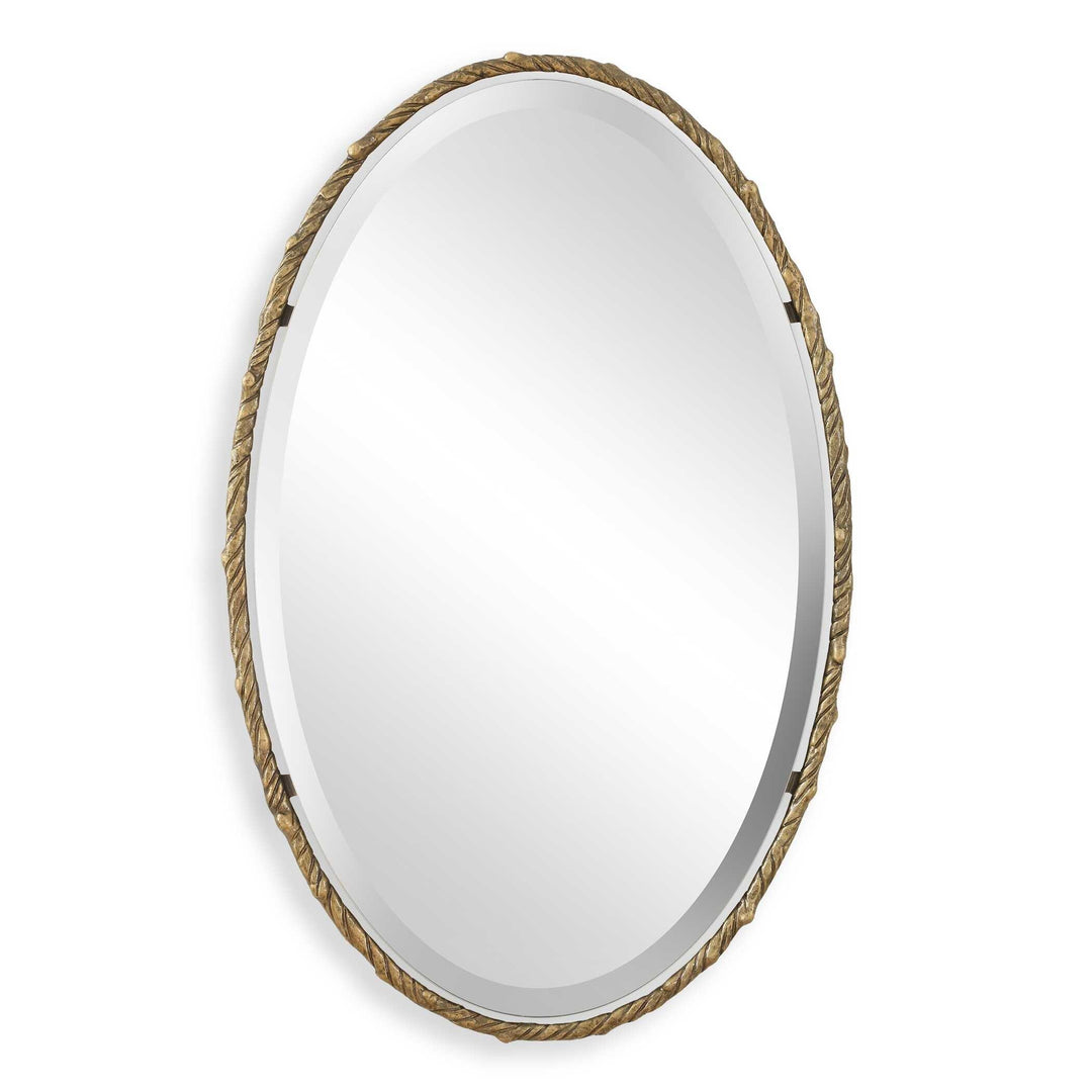 Twisted Branch Oval Mirror - AmericanHomeFurniture