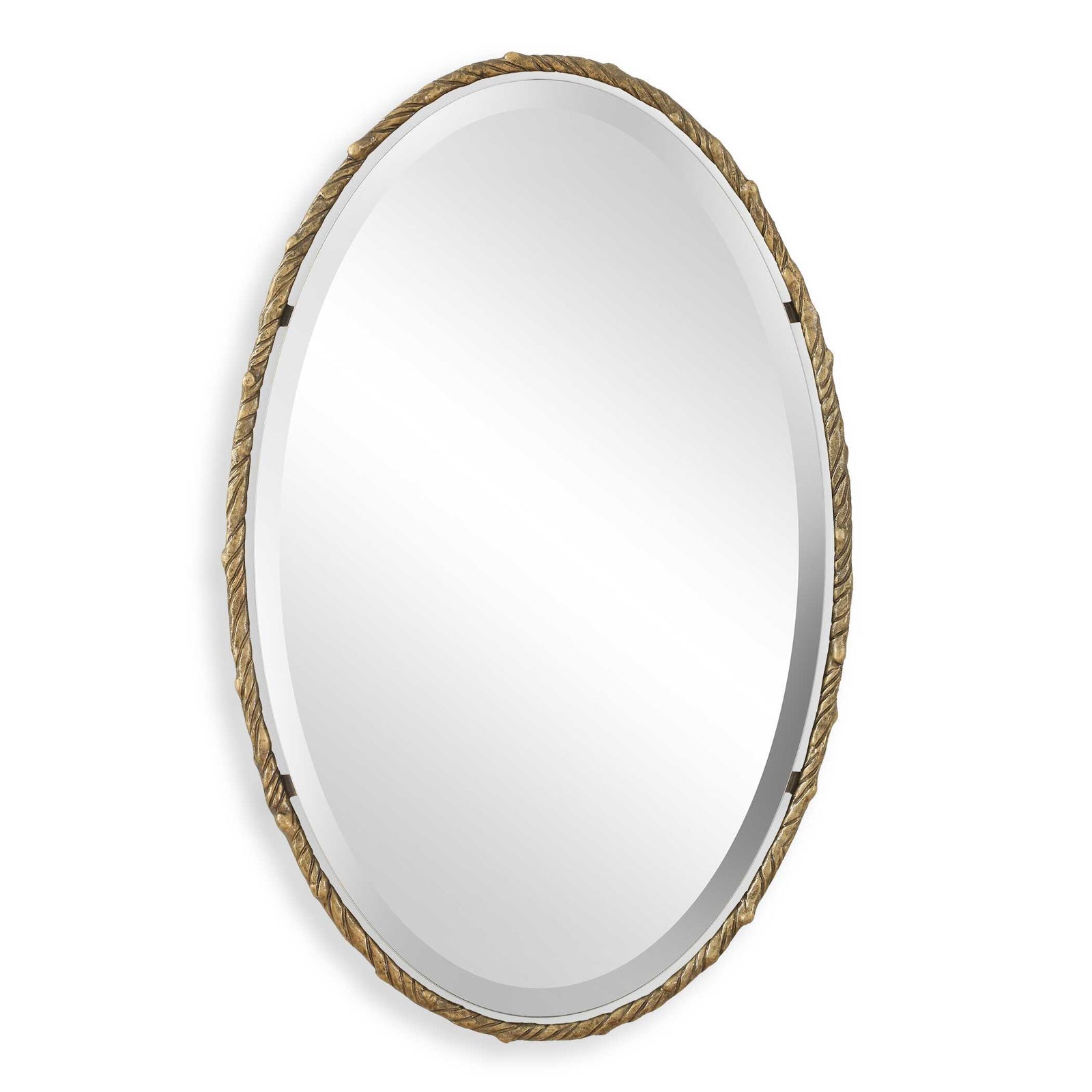 American Home Furniture Uttermost Twisted Branch Oval Mirror