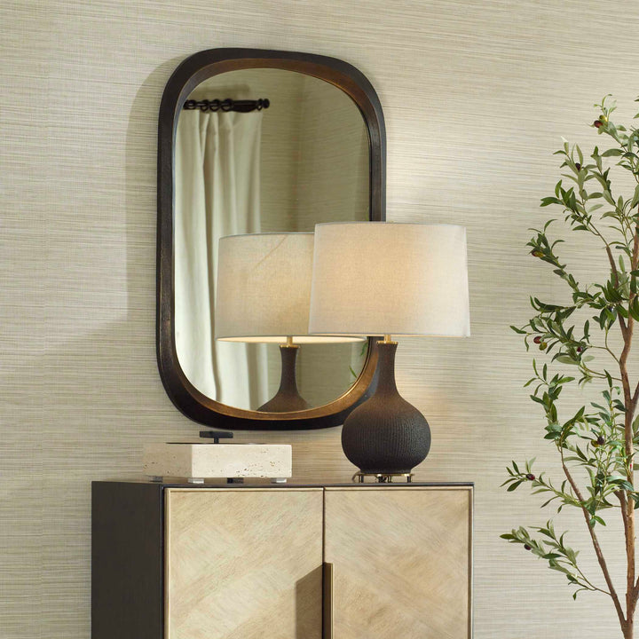 American Home Furniture Uttermost Malone Bronze Mirror