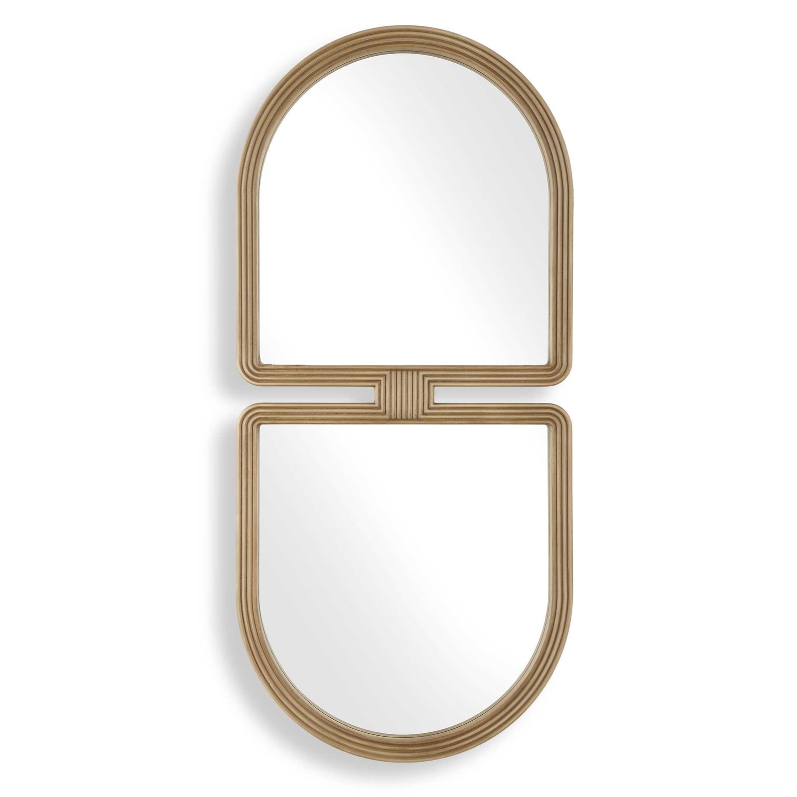 American Home Furniture Uttermost Jacques Art Deco Gold Mirror