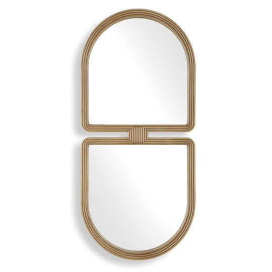 American Home Furniture Uttermost Jacques Art Deco Gold Mirror