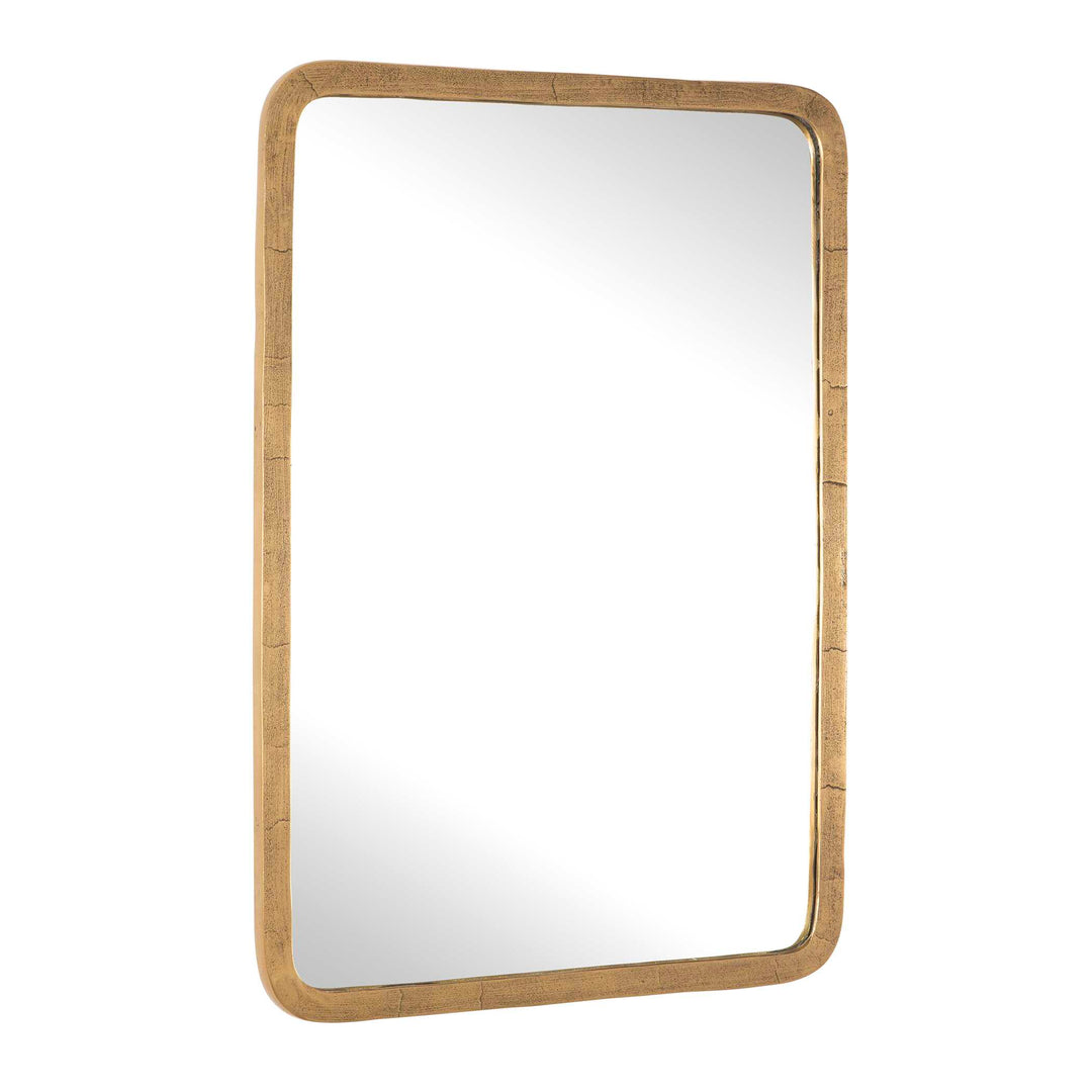 American Home Furniture Uttermost Vestry Antique Brass Mirror