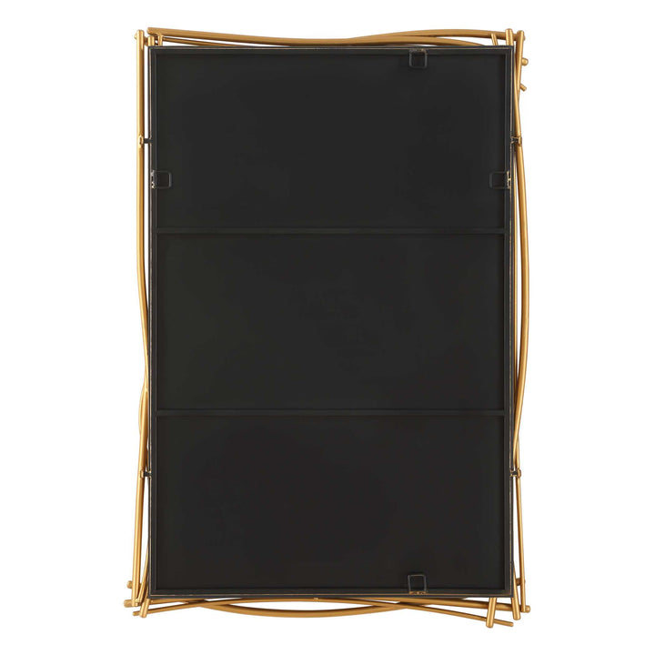 Curved Branches Gold Mirror