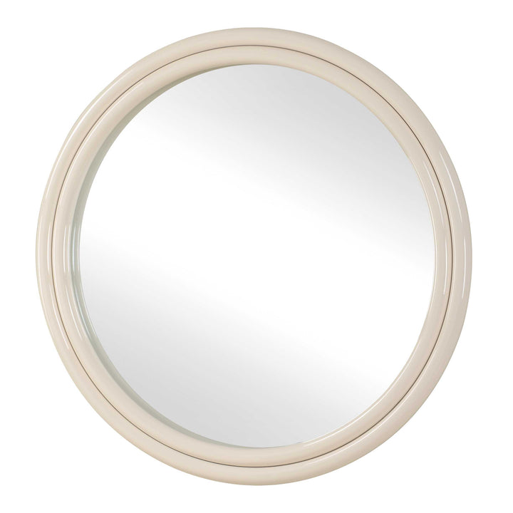 American Home Furniture Uttermost Florian Warm White Round Mirror