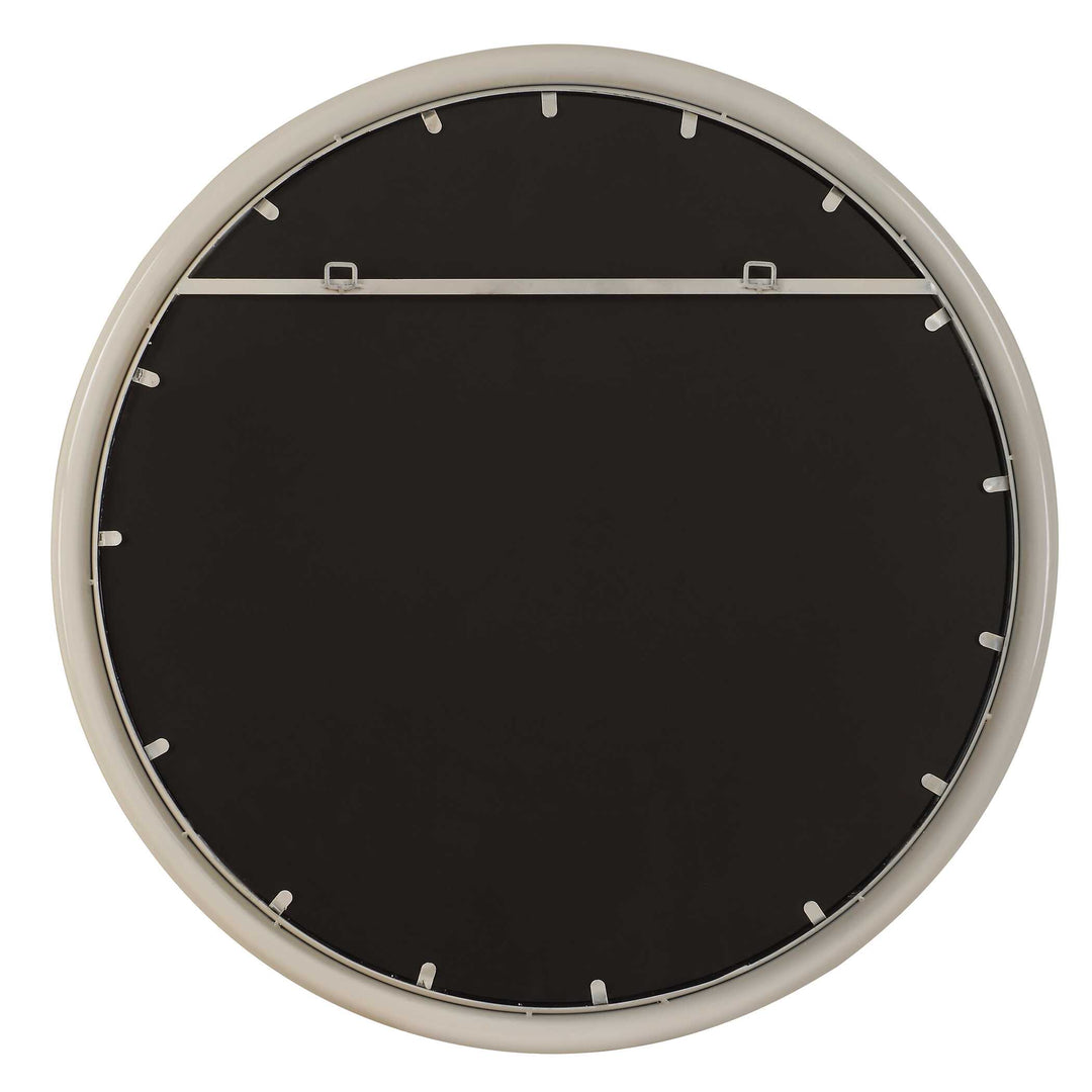 American Home Furniture Uttermost Florian Warm White Round Mirror