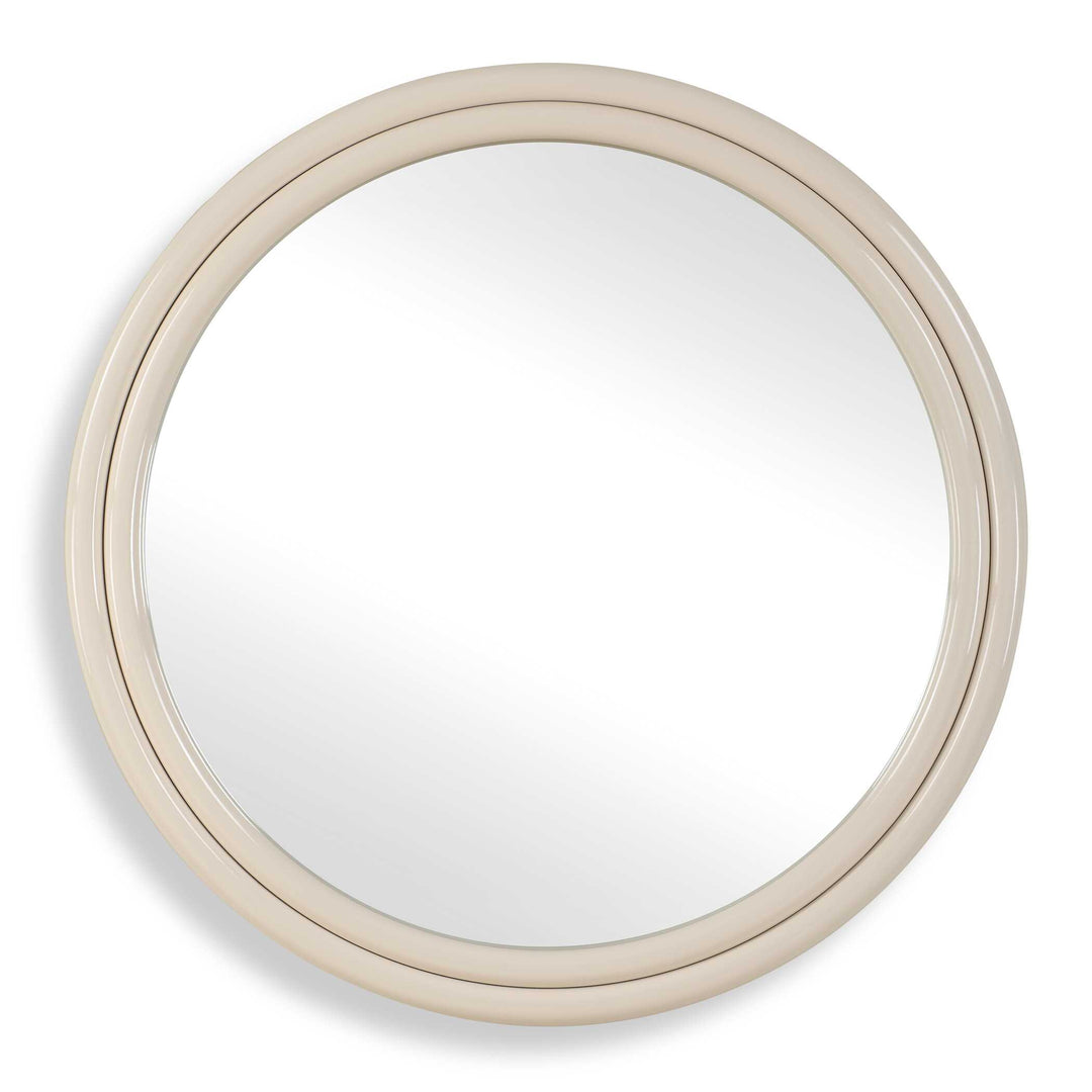American Home Furniture Uttermost Florian Warm White Round Mirror