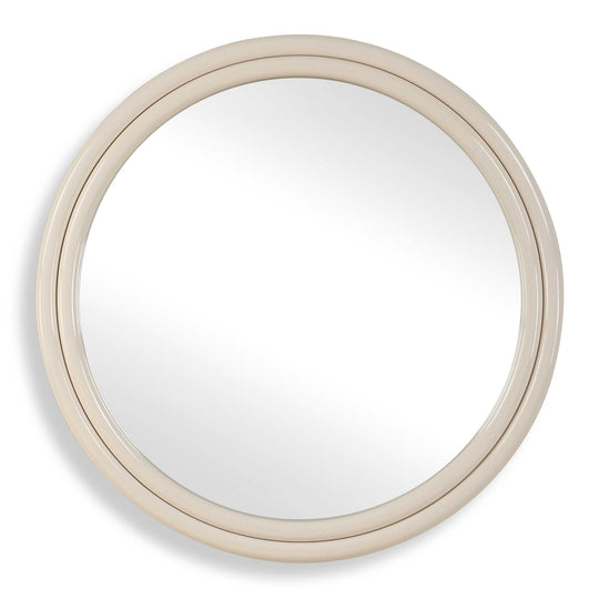American Home Furniture Uttermost Florian Warm White Round Mirror