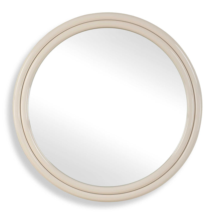 American Home Furniture Uttermost Florian Warm White Round Mirror