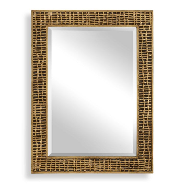 Woven in Time Gold Mirror