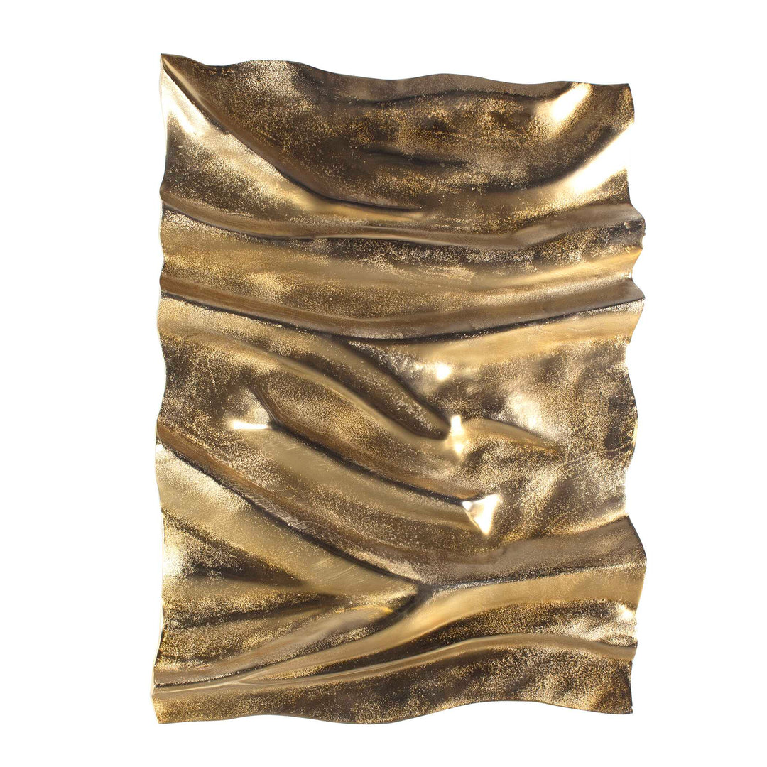 American Home Furniture Uttermost Undulate Outdoor Gold Wall Panel