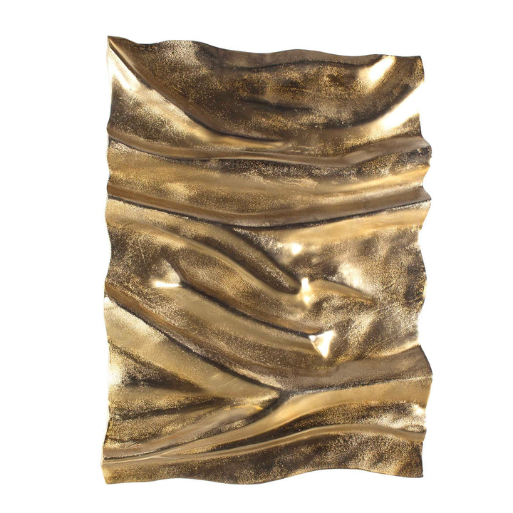 American Home Furniture Uttermost Undulate Outdoor Gold Wall Panel