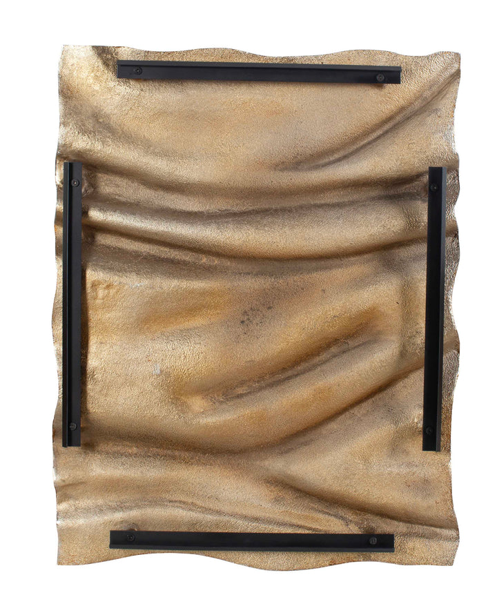 American Home Furniture Uttermost Undulate Outdoor Gold Wall Panel