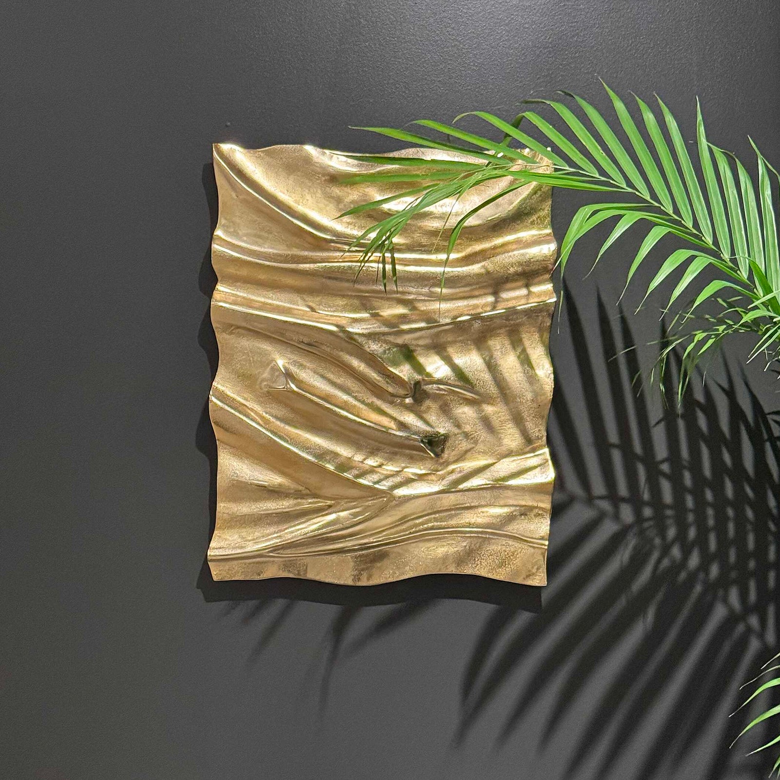American Home Furniture Uttermost Undulate Outdoor Gold Wall Panel