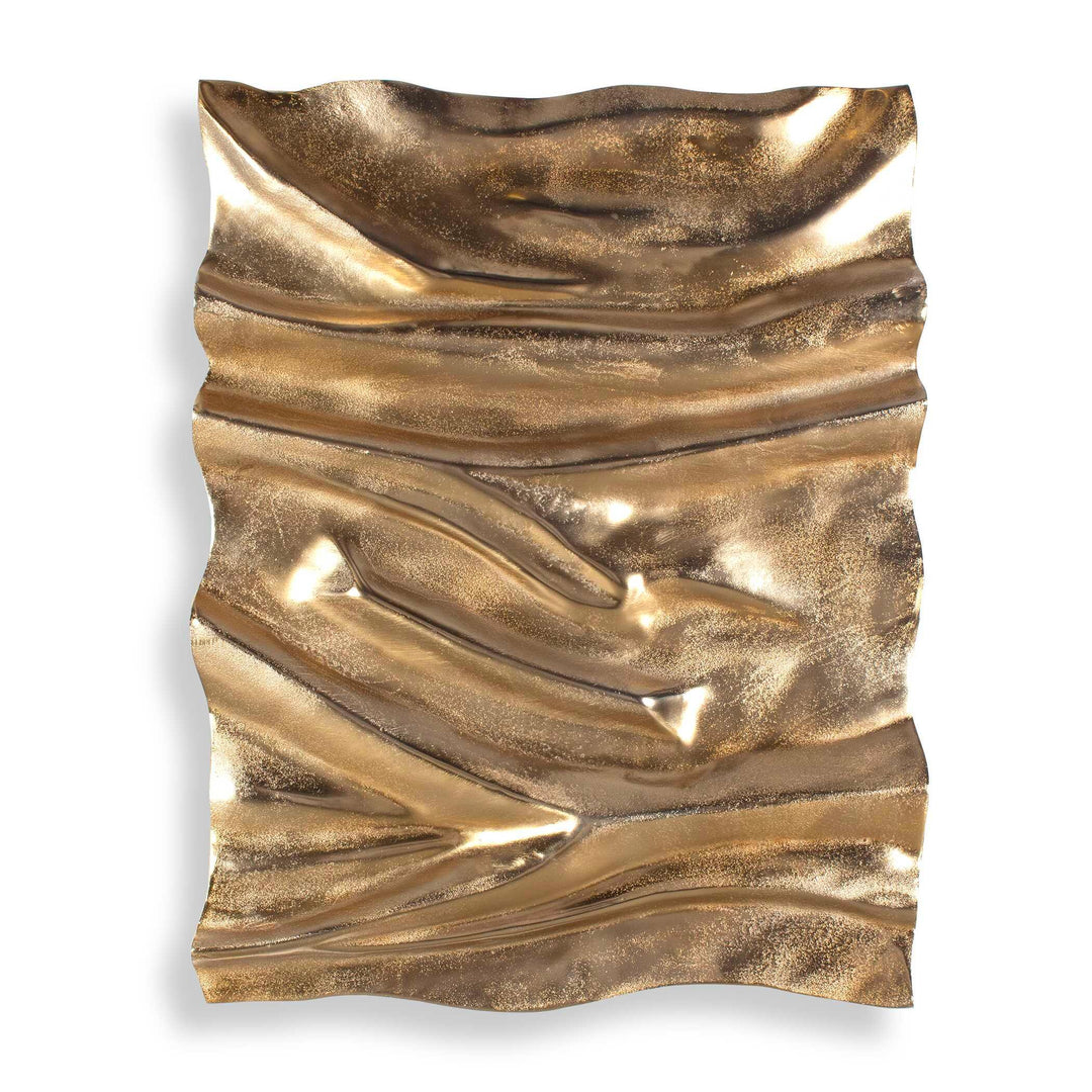 Undulate Outdoor Gold Wall Panel - AmericanHomeFurniture