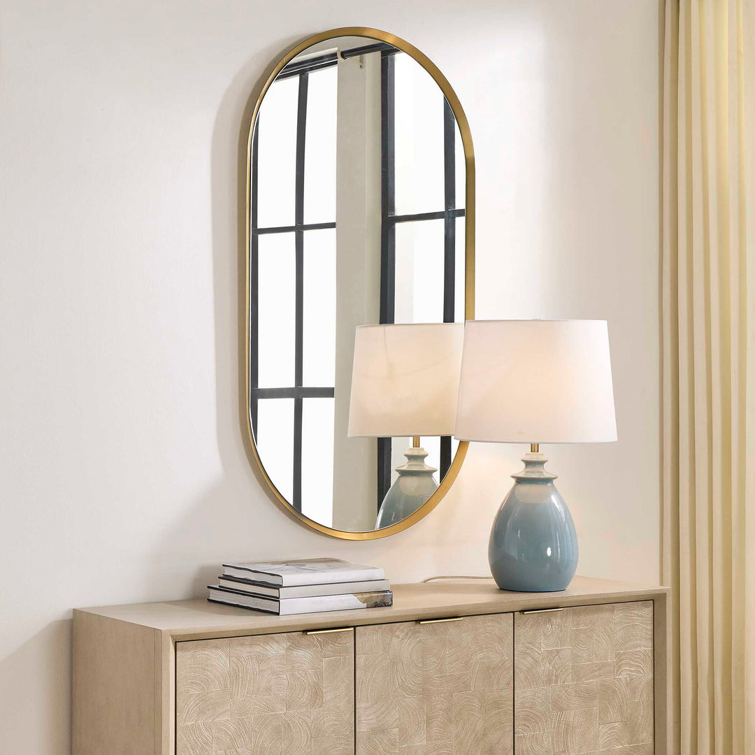 Torrado Oval Brass Mirror