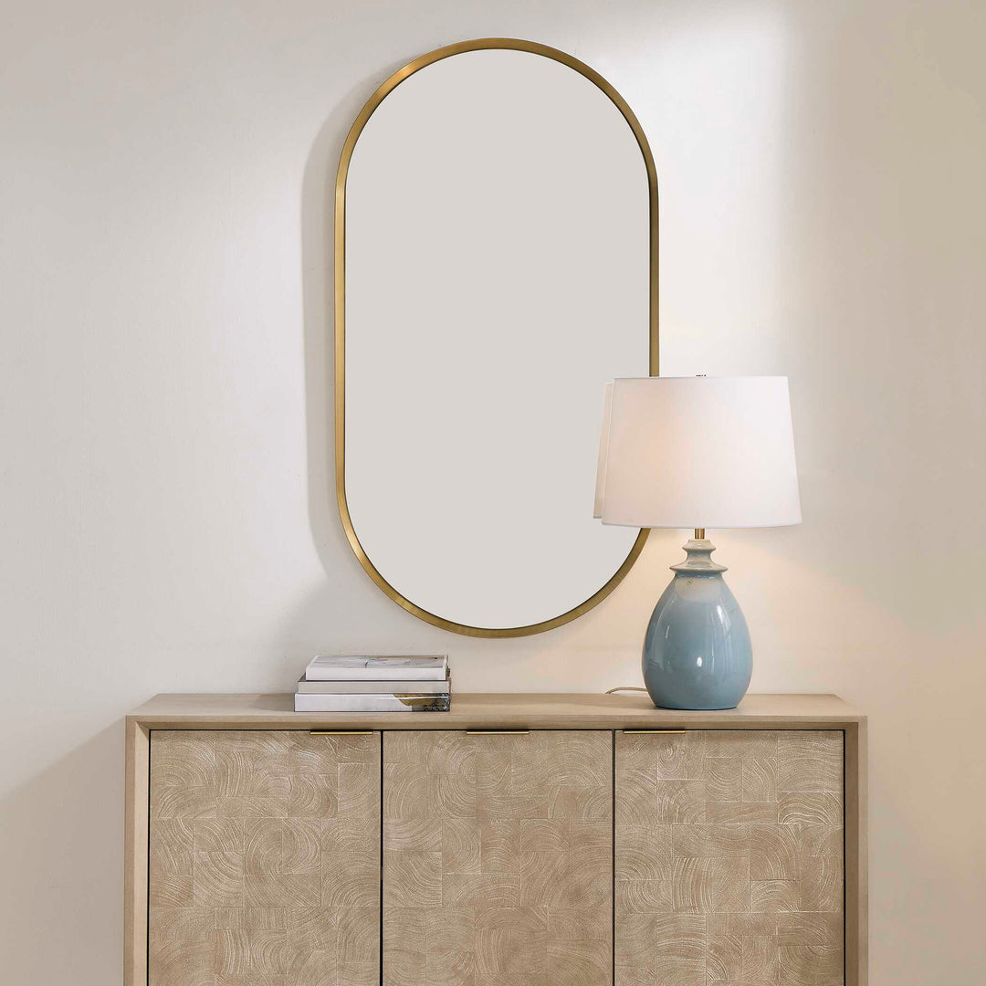 Torrado Oval Brass Mirror