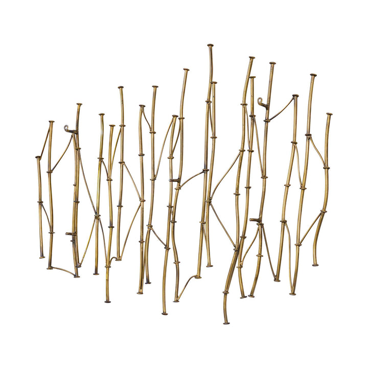 Nature's Rhythm Gold Metal Wall Decor