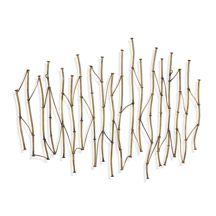 Nature's Rhythm Gold Metal Wall Decor
